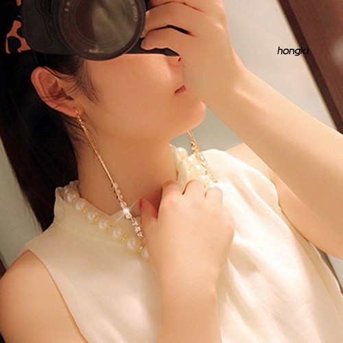 Đôi bông tai dáng dài phối tua rua đính đá thời trang cho nữ