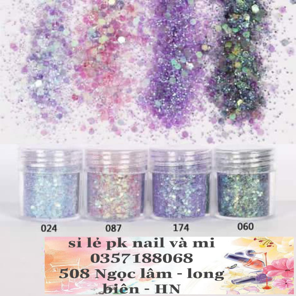 Nhũ kim tuyến 3d rắc móng