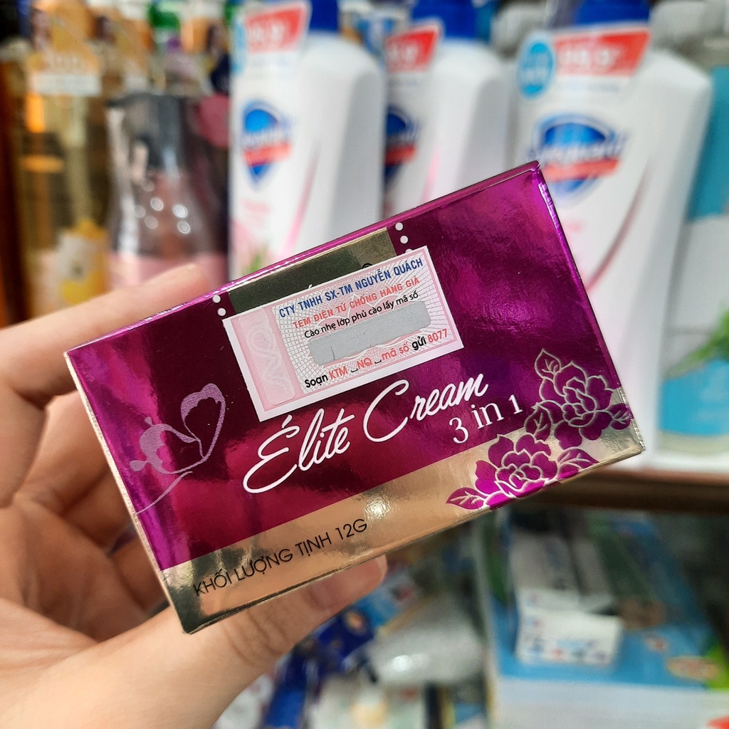 Kem con bướm 12g - kem bướm tím Elite Carem
