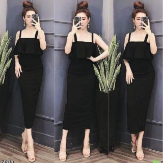 Đầm body bèo 2 dây