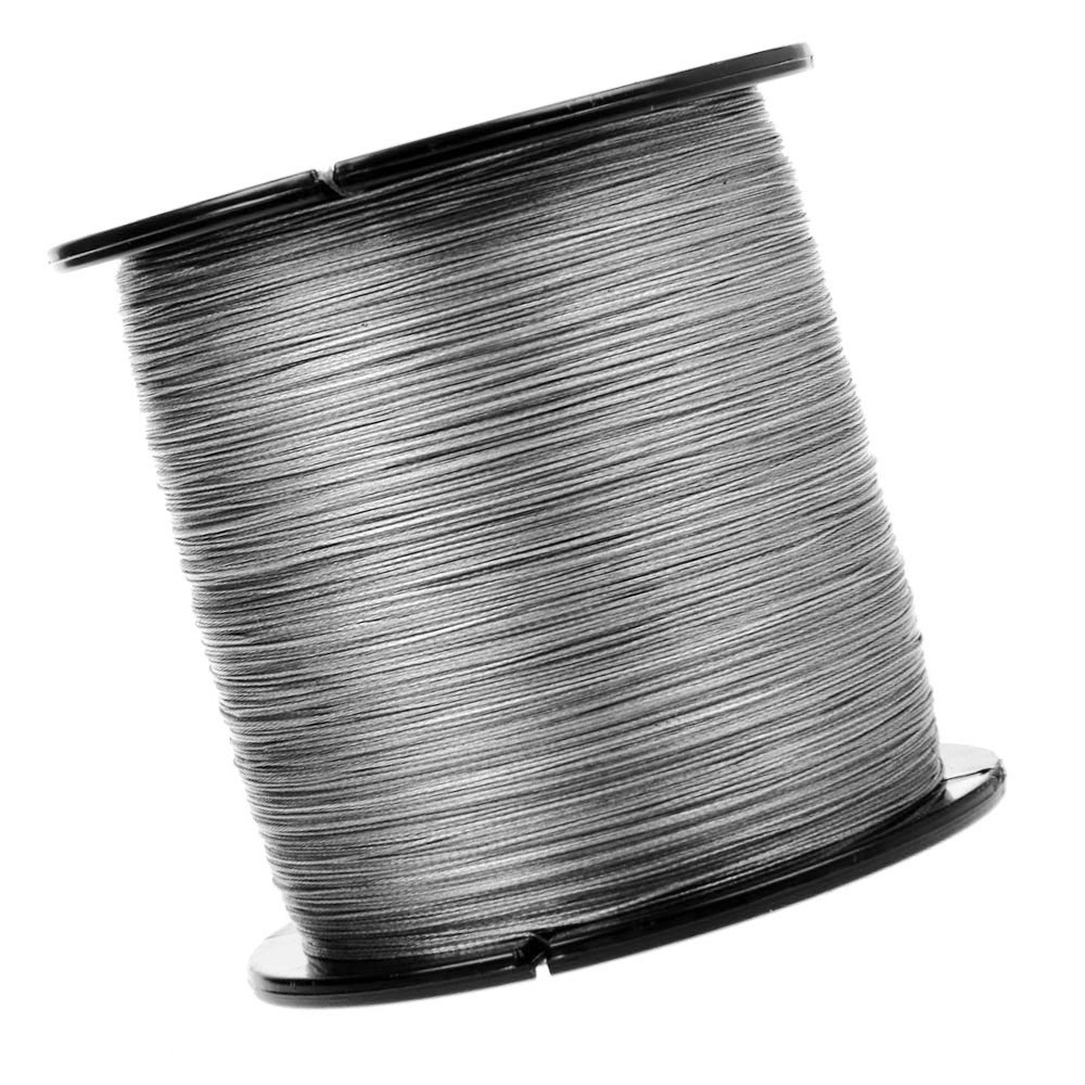 Cuộn Dây Câu Cá Ashconfish X8 500M Bằng PE Bện 8 Sợi Siêu Bền Siêu Chắc Màu Xám/Trắng Đủ Kích Thước