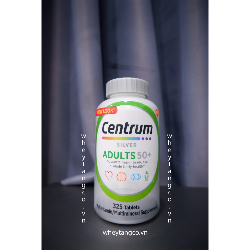 Vitamin tổng hợp Centrum Adults Silver 325 viên dành cho người trên 50 tuổi