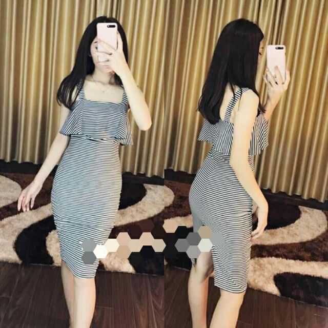 Váy 2 dây bèo ngực