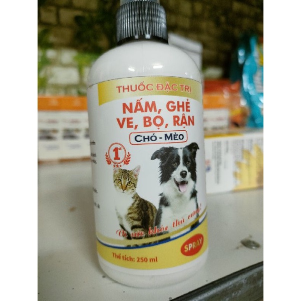 Xịt đặc trị ve rận nấm ghẻ cho Chó mèo