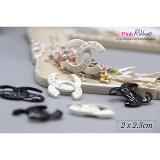 Charm chữ X đen-trắng dùng trang trí may mặc, phụ kiện thời trang, phụ liệu may mặc, phụ kiện tóc, DIY, handmade