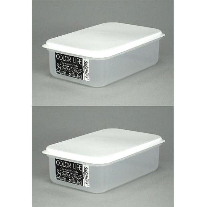 Daiso Hộp Nhựa Color Seal Ware Màu Trắng 550Ml