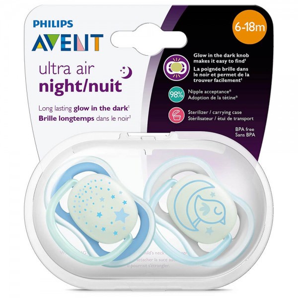 Ty Ngậm Ban Đêm Philips Avent (Phát Sáng Về Đêm) - 176.22 - Hộp xấu