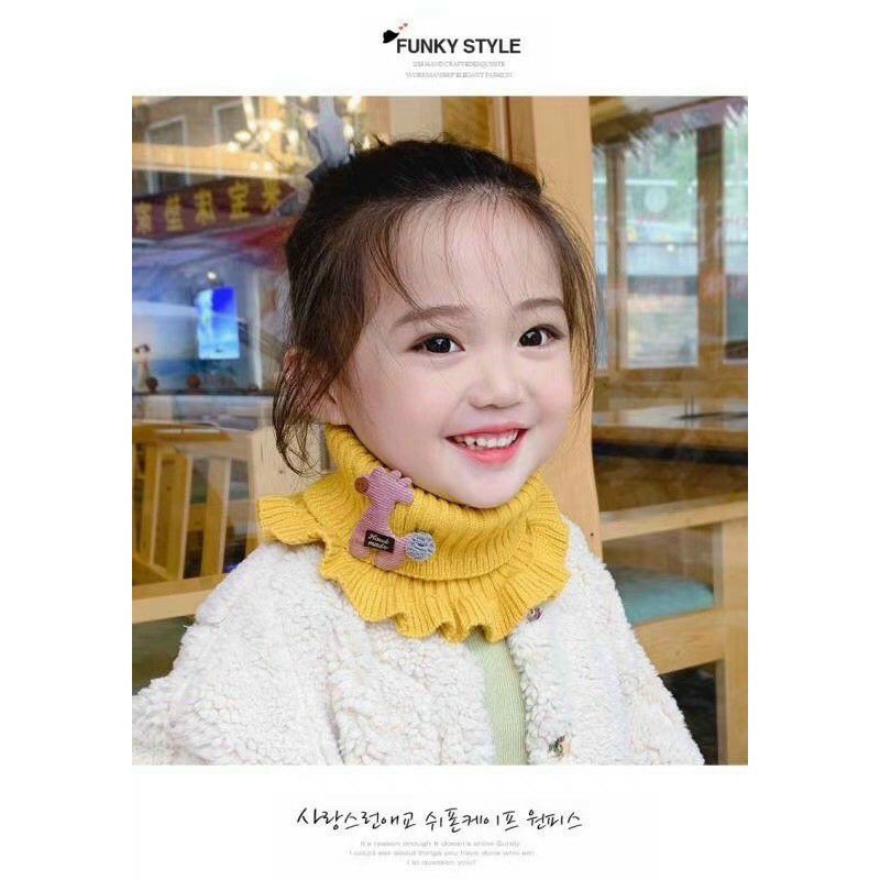 Khăn len ống choàng cổ ấm áp cho bé