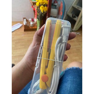 Máy duỗi - bấm tóc mini (random màu)