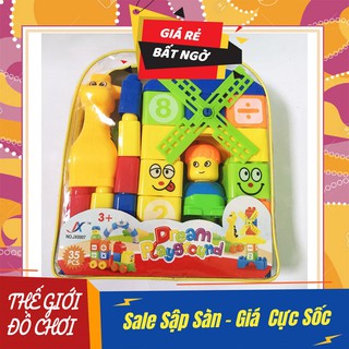 Đồ chơi lắp ráp - bộ xếp hình thông minh 35 pcs