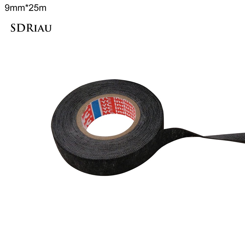 【Ready Stock】25m High Temperature Resistance Adhesive Cloth Insulation Tape for Cable Harness