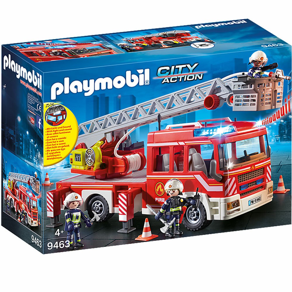 Đồ chơi nhập vai Playmobil Xe thang cứu hỏa