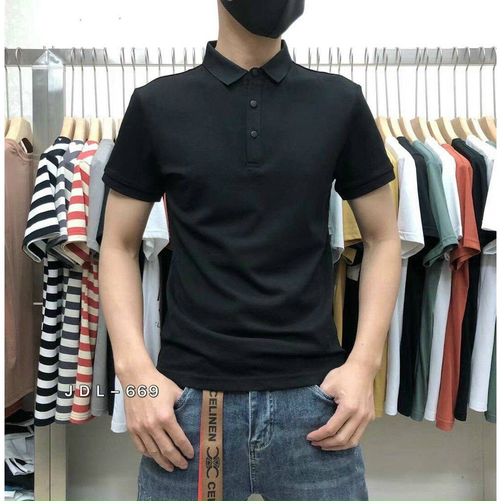 Áo polo trơn - Áo thun nam cổ bẻ hàng quảng châu cao cấp chất liệu bền bỉ co dãn, thiết kế đơn dãn dễ mặc mà sang trọng