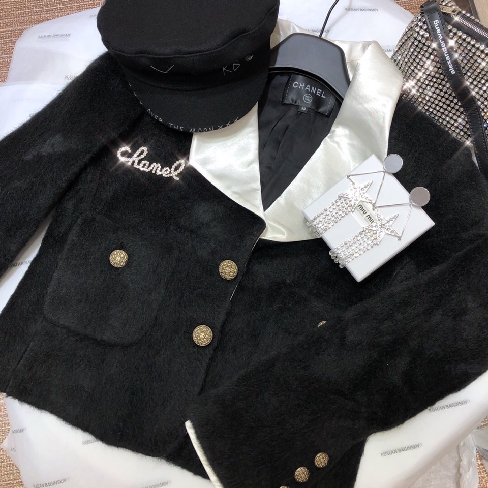 Ghim cài áo hình chữ C bằng bạc 925 thời trang thu đông mới