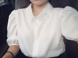 Sơ mi trắng tay bồng