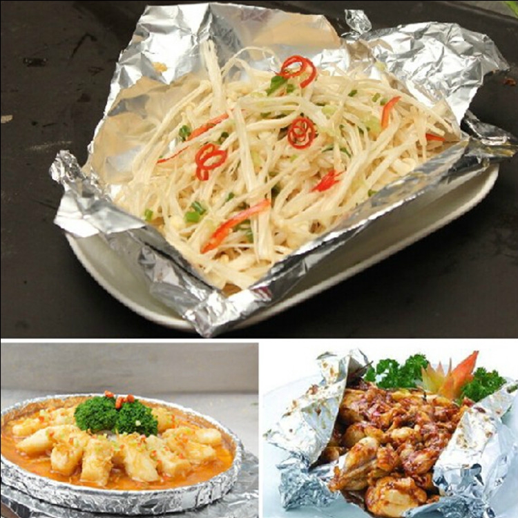 Cuộn giấy bạc tiện lợi dùng để nướng thịt BBQ cỡ 5m