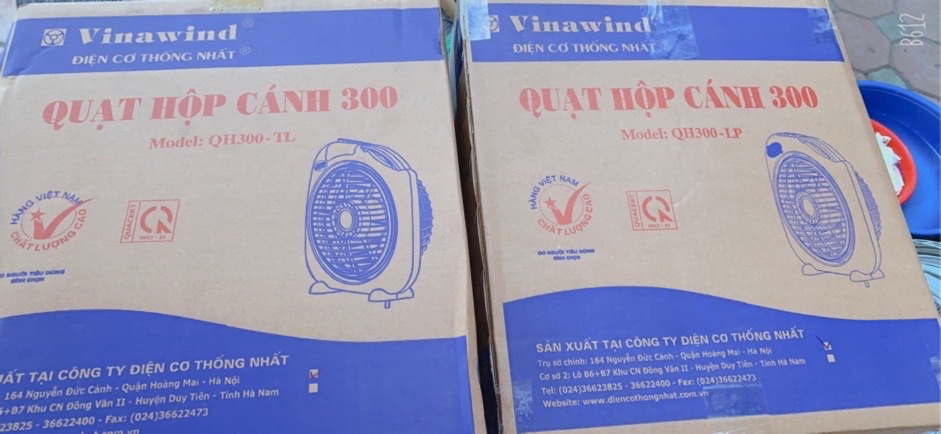 QUẠT HỘP QUẠT TẢN CÁNH 300 ĐIỆN CƠ THỐNG NHẤT VINAWIND QH300LP TL | WebRaoVat - webraovat.net.vn