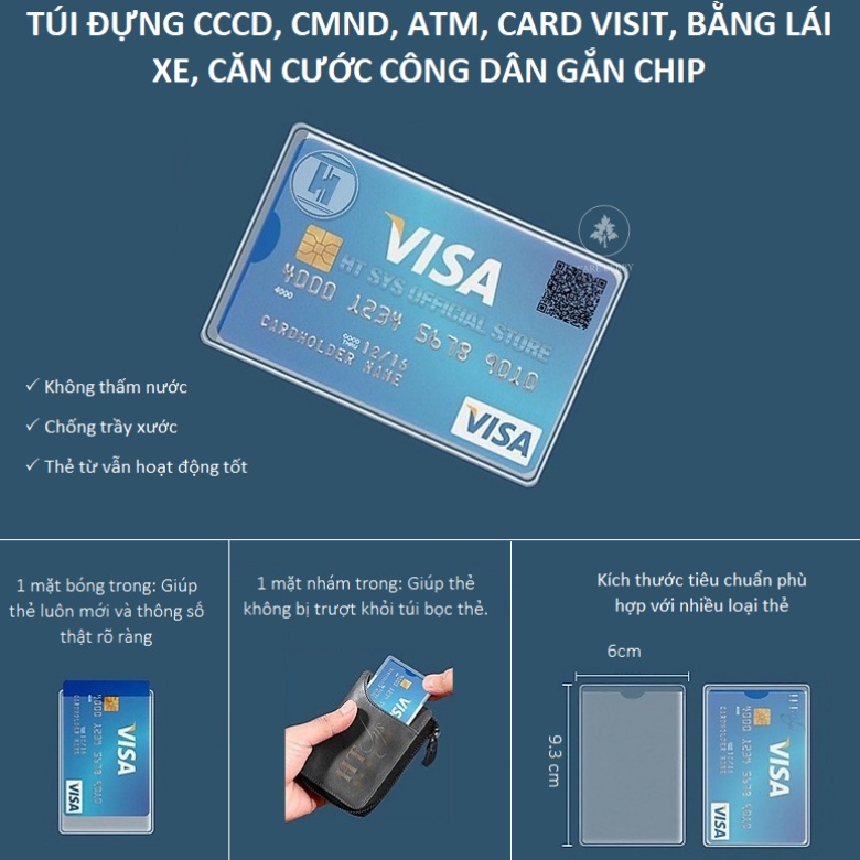 VỎ BỌC BẢO QUẢN THẺ CCCD ATM, THẺ SINH VIÊN , THẺ TÍN DỤNG