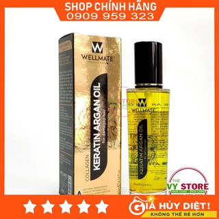 Tinh dầu Phục hồi tóc hư tổn Wellmate Keratin Argan Oil