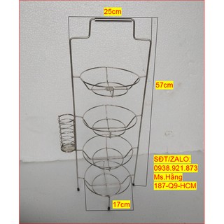 XÁCH TÔ- BƯNG TÔ - GIÁ KỆ ĐỂ TÔ INOX-XT01I