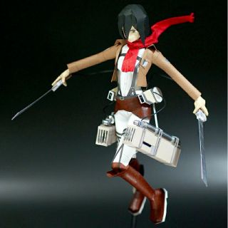 Mô hình giấy anime [Attack on Titan] Mikasa Ackerman