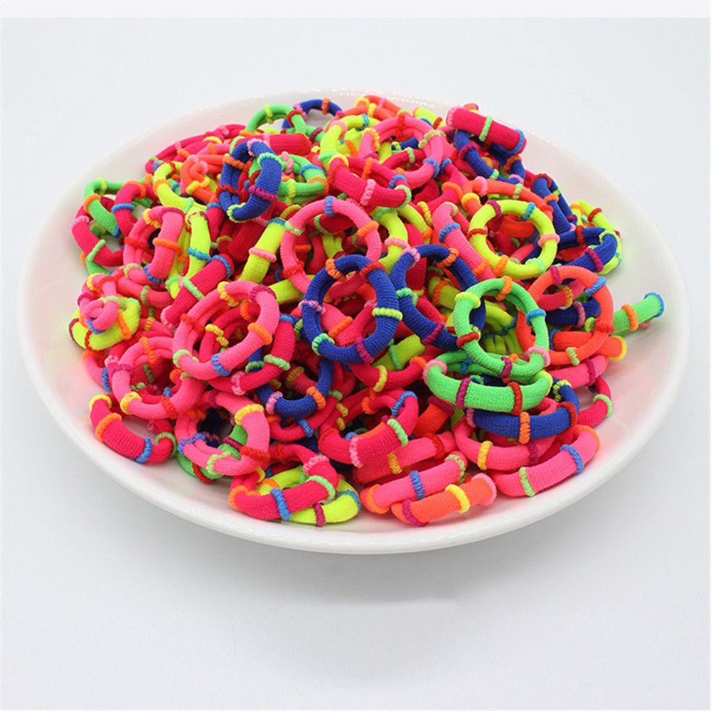 Set 50 Dây Cột Tóc Co Giãn Tốt Cho Bé Gái