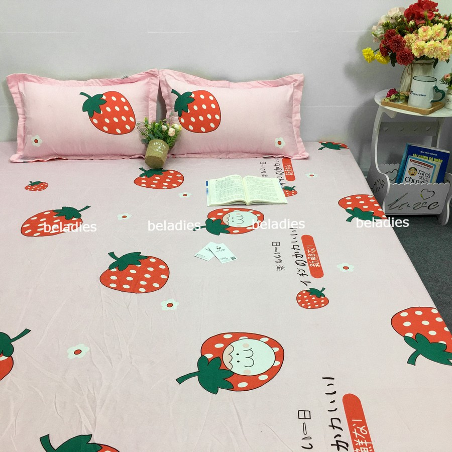 Bộ ga và gối nằm cotton poly 1m6 1m8 1m2 2m2 SUMOI mẫu mới