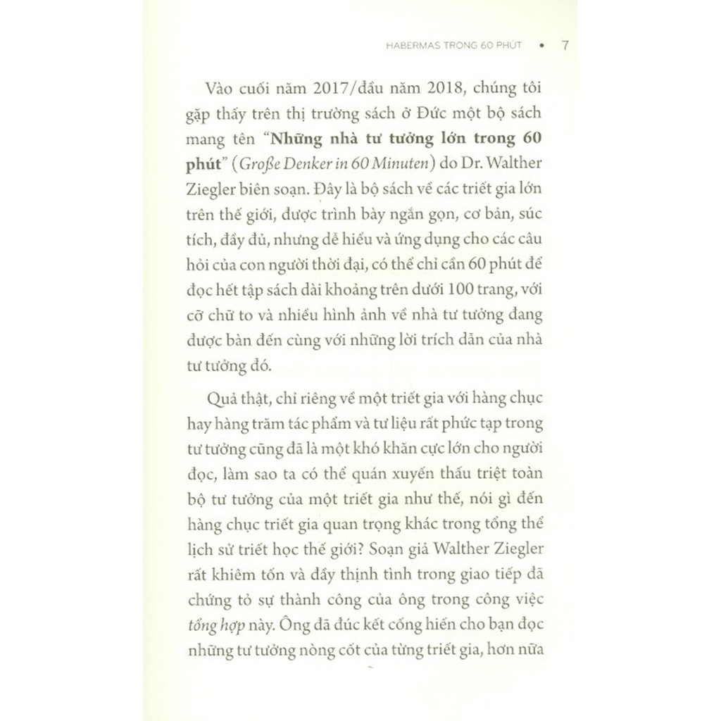 Sách - Những Nhà Tư Tưởng Lớn - Habermas Trong 60 Phút