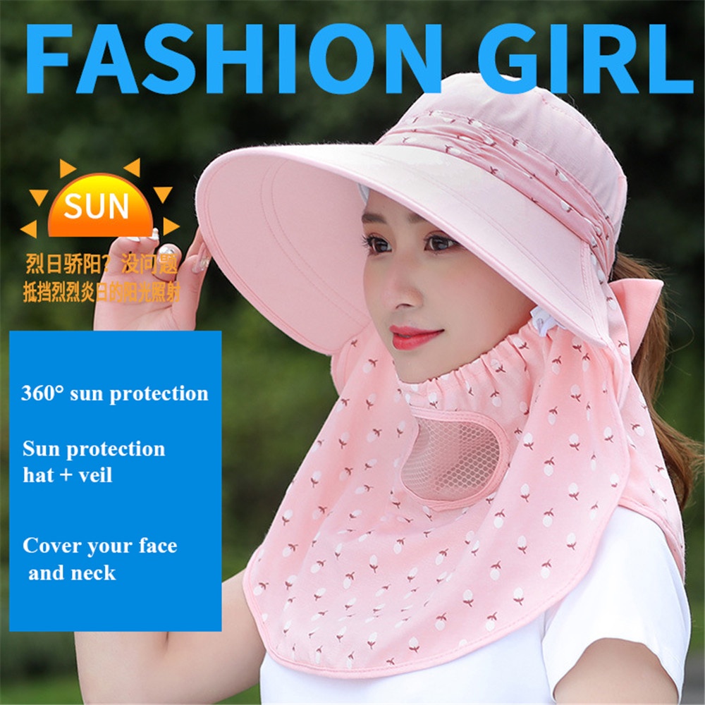 Mũ Rộng Vành Chống Nắng Thoáng Khí Bảo Vệ Toàn Diện Với 5 Màu Tùy Chọn