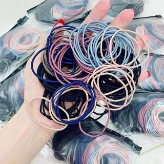 CHUN BUỘC TÓC ĐỦ MÀU TÚI ZÍP 100 cái