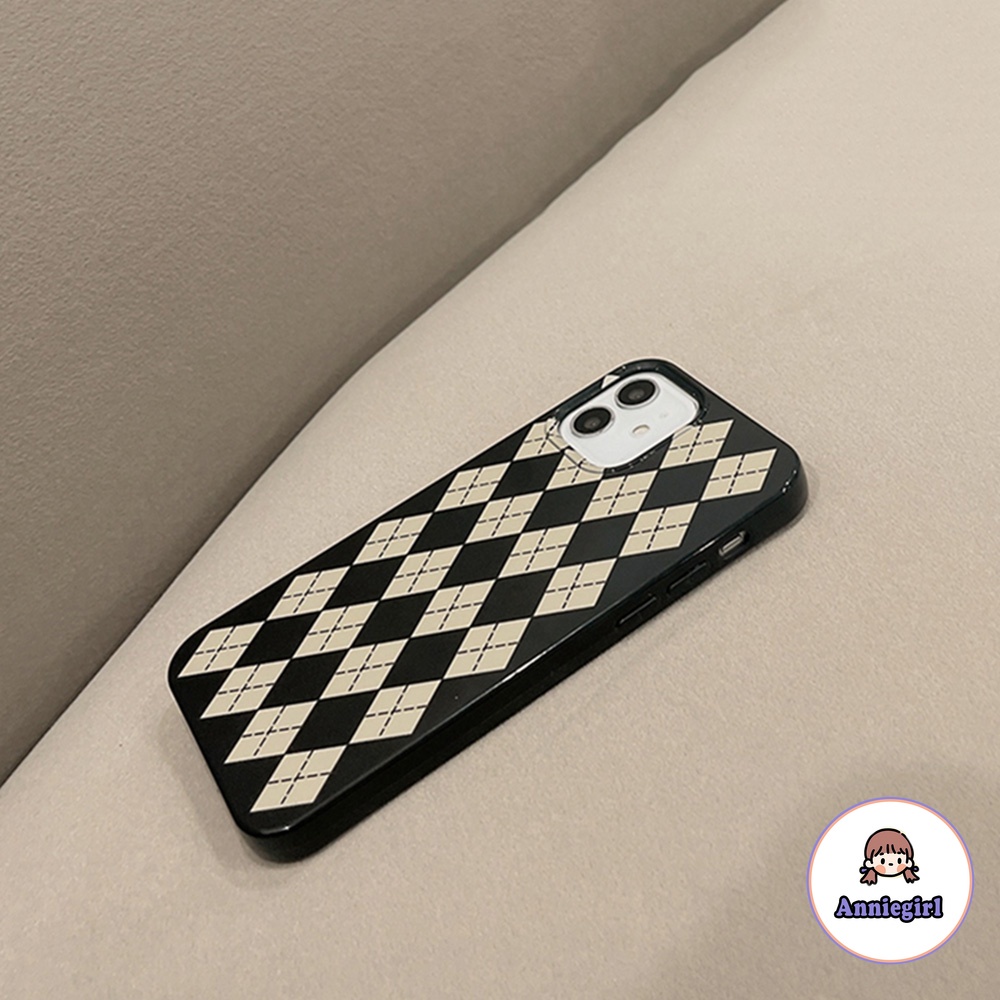 Ốp Điện Thoại TPU Mềm Siêu Mỏng Họa Tiết Bàn Cờ Vua Màu Đen Cổ Điển Cho IPhone 14 13 12 11 Pro Max XR 7 8 Plus