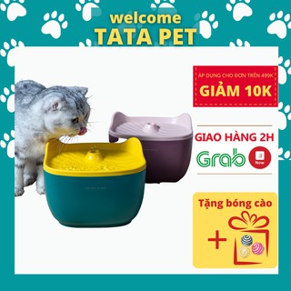 Máy uống nước tự động 🐱𝑭𝑹𝑬𝑬𝑺𝑯𝑰𝑷 🐱lọc nước tự động cho mèo tai mèo đáng yêu [CÓ LÕI THAY THẾ] TATA PET
