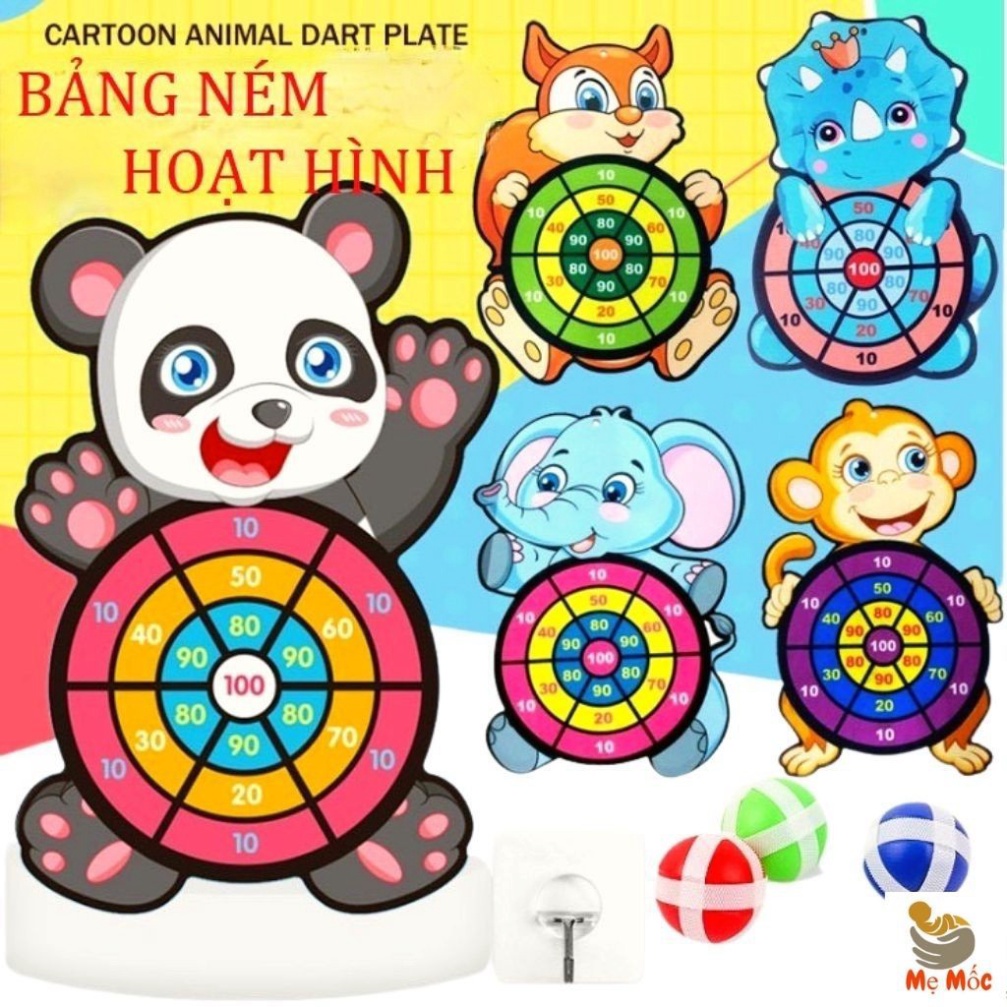 Ném Bóng Dính, Bảng Phi Tiêu Bóng Ném Dính Rèn Luyện Tính Tập Trung Cho Bé Tặng Kèm 3 Bóng - Shop TOPKIDS,BPT01