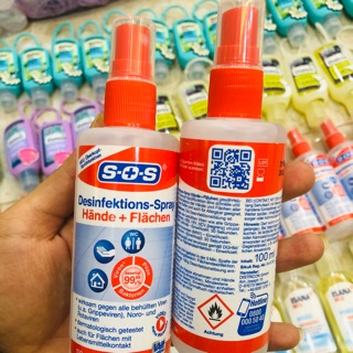 NƯỚC RỬA TAY KHÔ DẠNG XỊT SOS