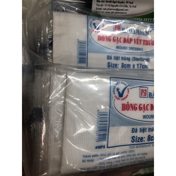 ❤️ Bông Băng Gạc y tế Đắp Vết Thương tiệt trùng BẢO THẠCH