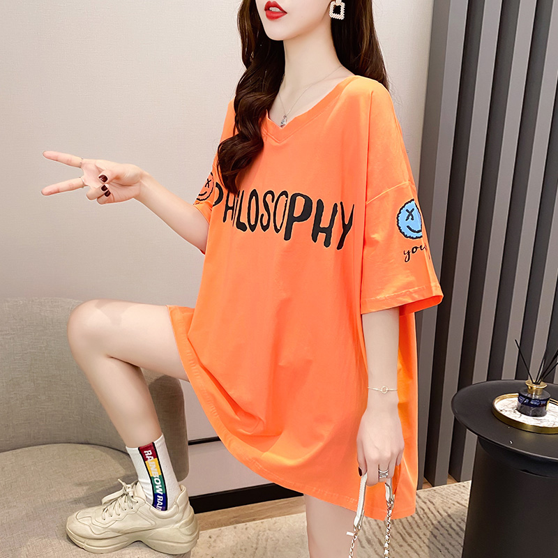 Áo Thun Dáng Rộng Tay Ngắn In Họa Tiết Dễ Thương Thời Trang Cho Nữ 2021 | BigBuy360 - bigbuy360.vn