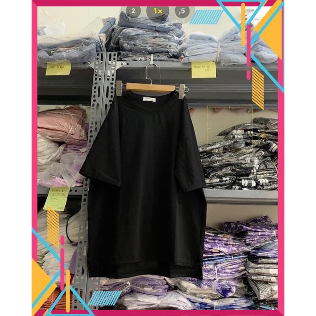 [HÀNG HOT] Áo phông trơn xẻ tà 🌞 Form áo rộng chuẩn TAY LỠ UNISEX cực đẹp