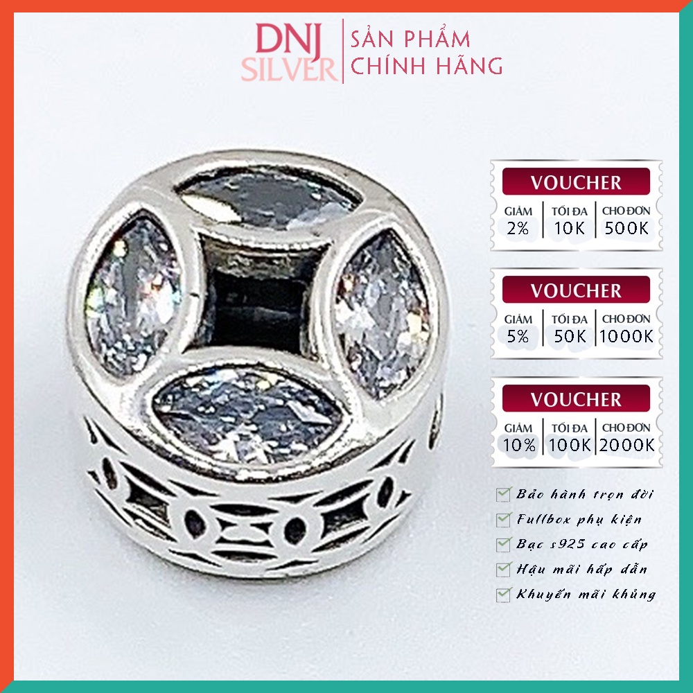 [Hàng cao cấp] Vòng tay bạc 925 cao cấp dành cho nữ - Vòng tay charm bạc Thần Tài Tụ Bảo, kinh doanh thuận lợi - DNB007