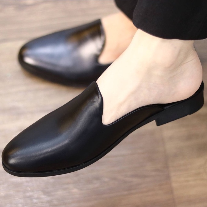 Giày Sục Nam  da lì đơn giản Mã L205