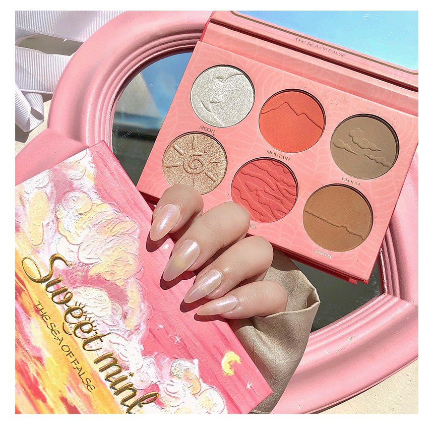 Bảng Phấn Sweet Mint Hồng Siêu Tiện Dụng Kết Hợp Phấn Mắt + Phấn Má + Tạo Khối The Sea Of False | BigBuy360 - bigbuy360.vn