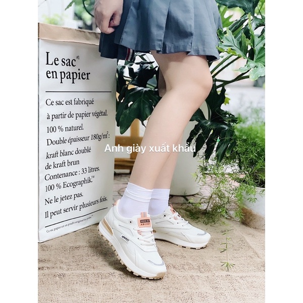 TT30 - Giày thể thao pha lưới pha cam đế nâu siêu nhẹ - Hàng cao cấp ( Ảnh thật ,video)