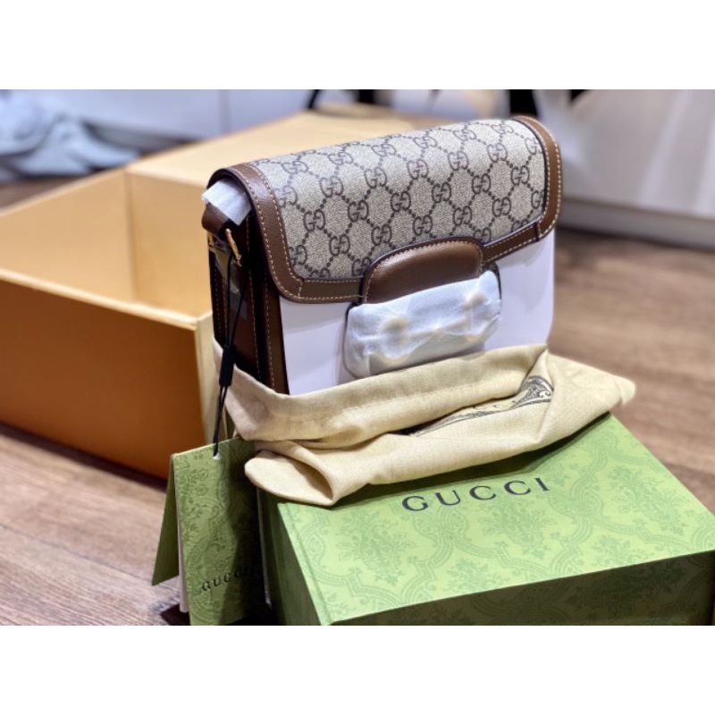 Túi chéo nữ G.C Horsebit sz21cm hàng super vip lót da lộn tag vàng đồng fullbox hãng