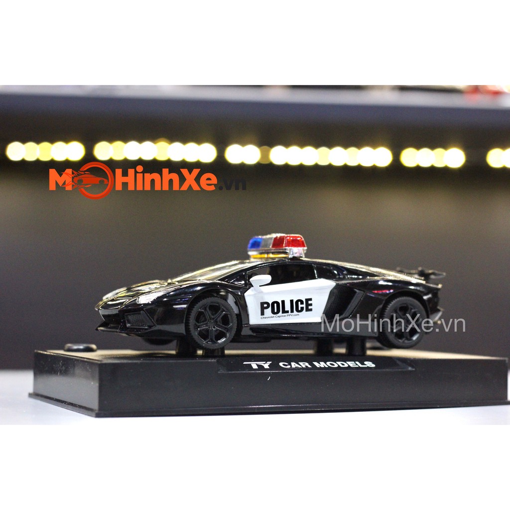 MÔ HÌNH XE LAMBORGHINI AVENTADOR LP700-4 POLICE 1:32 TY MODELS