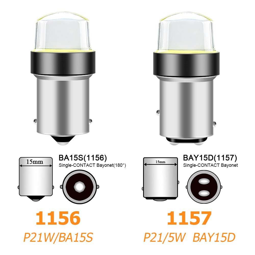 1 Bóng Đèn LED Phanh Xe Hơi COB 12SMD 1156 BA15S P21W 1157 BAY15D