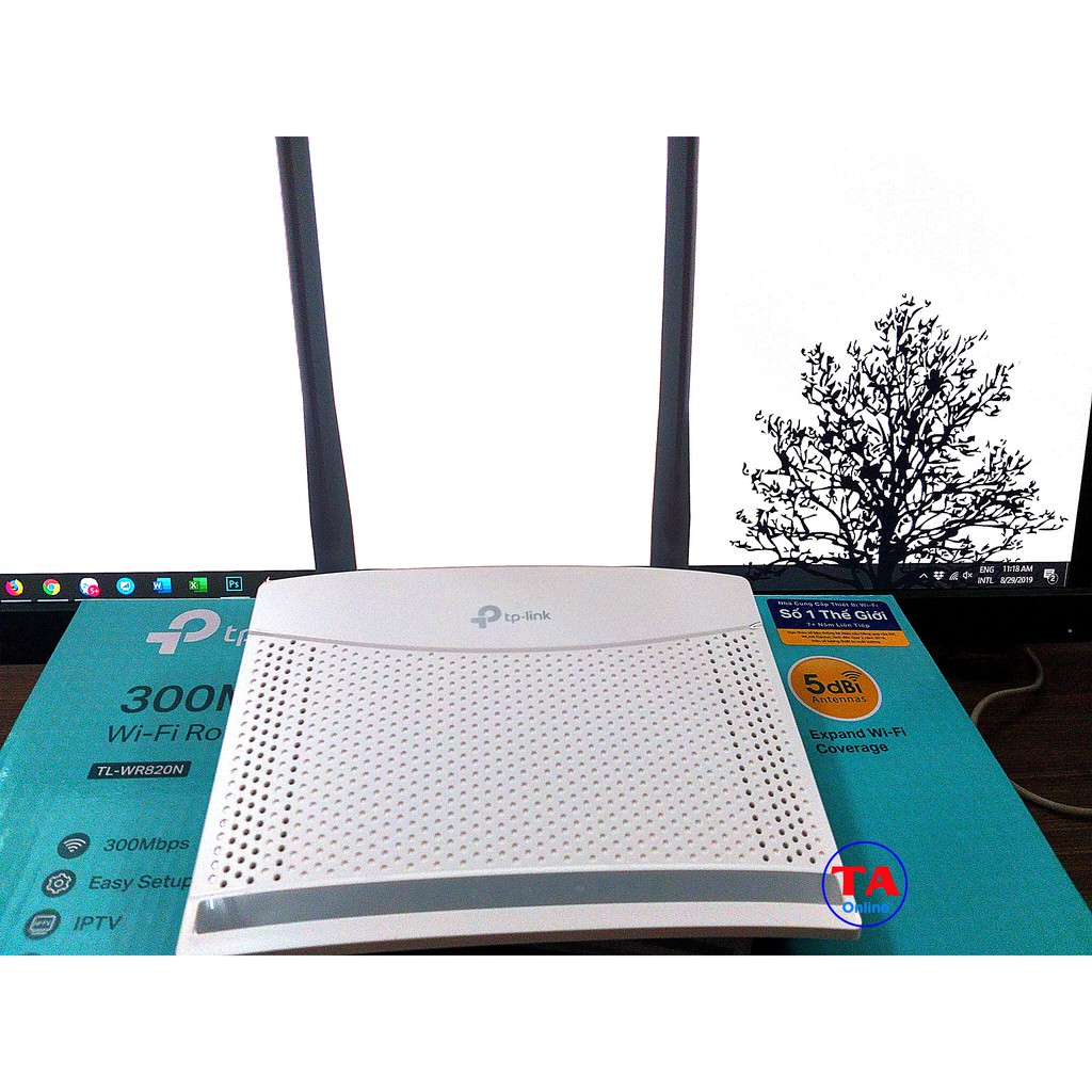 [Mã SKAMSALE03 giảm 10% đơn 200k] Bộ Phát Sóng Wifi TP-LINK WR820N tốc độ 300Mbps