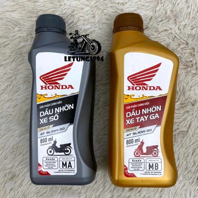 Nhớt honda chính hãng xe số - xe ga 10w30 800ml