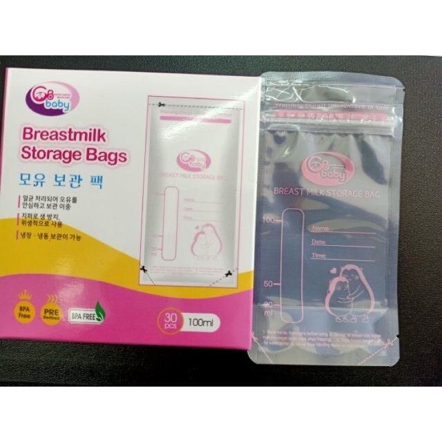 [Ví airpay nhập AP10KDEC1 giảm 10k] Túi trữ sữa gbbaby 50 túi/ hộp/250ml - 30 túi /hộp/100ml