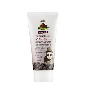 Sữa rửa mặt than hoạt tính Welcos  jeju natural volcanic cleansing foam 120g
