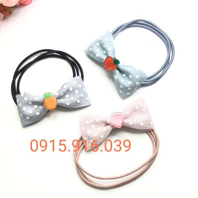 Buộc tóc nơ kim tuyến nhũ hàng đẹp