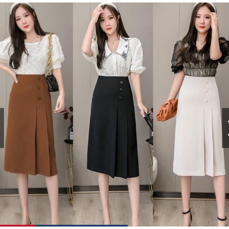 Chân váy chữ A dáng dài